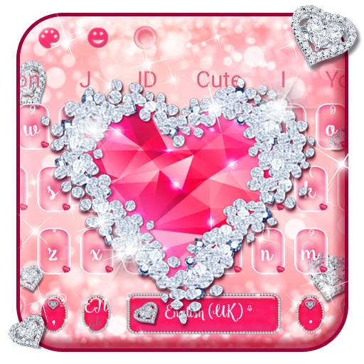 Rose Diamond Heart Keyboard 10001002