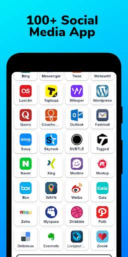 All social media and social networks in one app screenshot 3