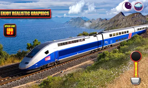 Euro Train Driving Simulation 3D: Free Train Games screenshot 1