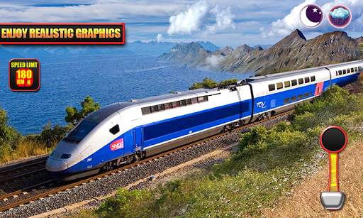 Euro Train Driving Simulation 3D: Free Train Games screenshot 1
