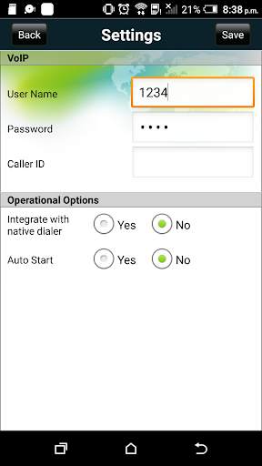 MVDialer screenshot 2