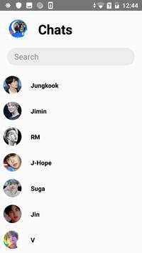 Bts Mesenger Prank screenshot 2