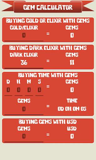 🏰 Gem Calculator for Clash of Clans screenshot 3
