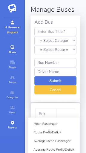 Passenger Bus App screenshot 2