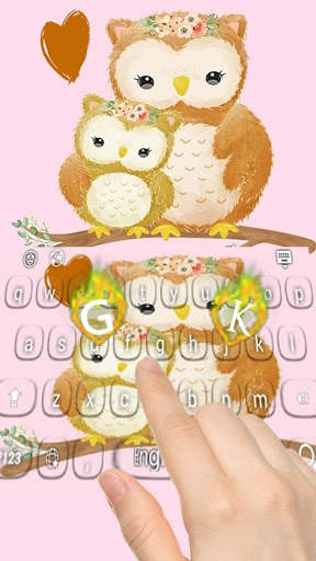 Cute Owl Love keyboard🦉 स्क्रीनशॉट 7