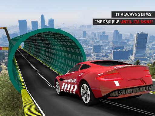 Ramp Car Stunts : impossible stunt car tracks 3d screenshot 1