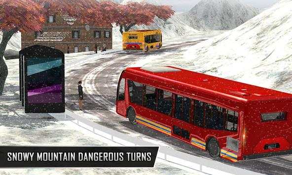 Snowy Bus Drive screenshot 1