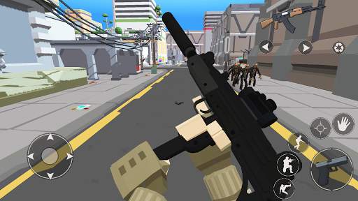 Zombie Battleground: Shooting Games Pixel FPS 3D screenshot 2