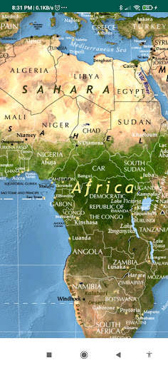 Physical World Map screenshot 4