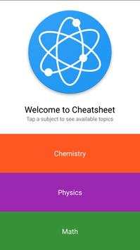 Cheatsheet - Equations & Constants for Science скриншот 1