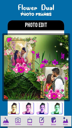 Flower Dual Photo Frames screenshot 2