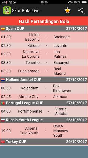 Skor Bola Langsung (Live) screenshot 3