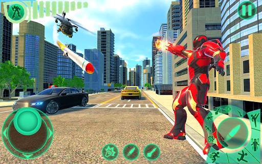 Transform Robot Flying Hero: Fire Hero Robot Games screenshot 11