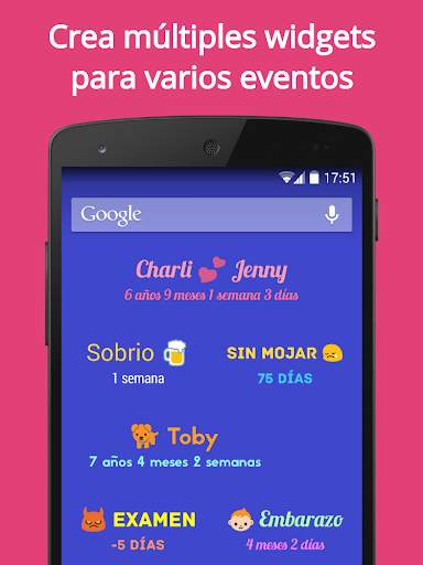 Cuánto Tiempo Widget Contador screenshot 1
