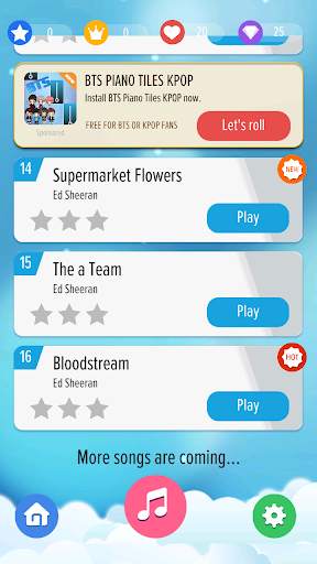 Ed Sheeran Piano Tiles New screenshot 4