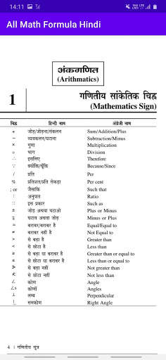 All Math Formula In Hindi Offline screenshot 4