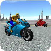 Super Hero Moto Highway Bike Racer Games icon