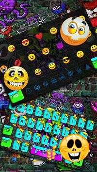 Skull Graffiti Keyboard screenshot 3