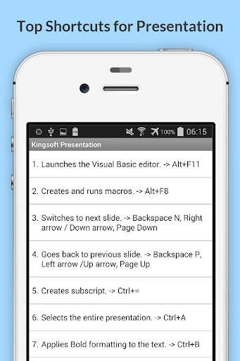 Free KingSoft Office Shortcuts screenshot 4