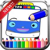 Drawing Bus Coloring Tayo