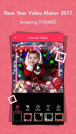New Year Movie Maker screenshot 1