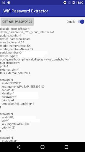Wifi Password Extractor [root] screenshot 3