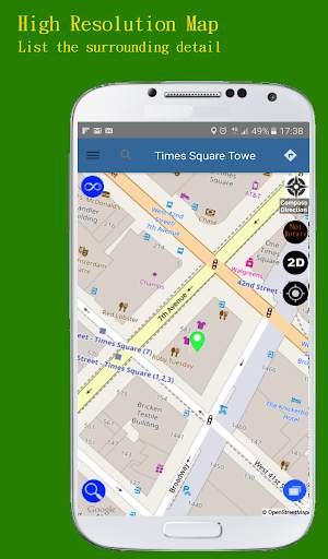 GPS、My Location、Map、Navigation、Route、Traffic screenshot 2
