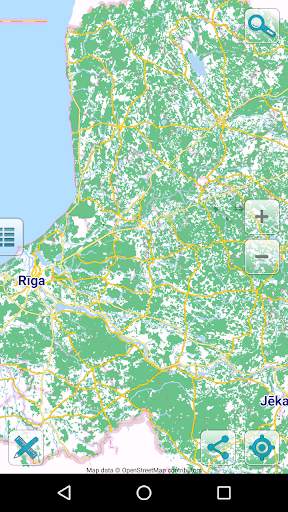 Map of Latvia offline screenshot 1