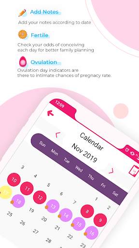 Live Period Tracker - Ovulation Calendar screenshot 3