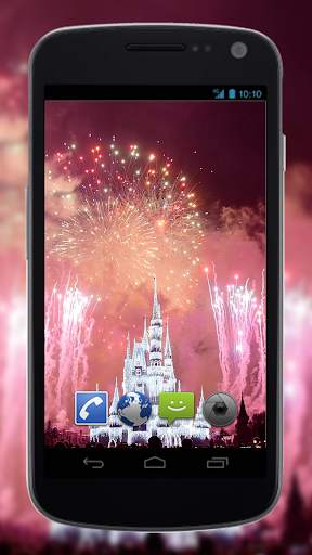 Magic Castle Fireworks Live Wallpapers screenshot 2