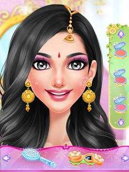 Indian Wedding & Bride Game - Spa Makeup Dressup screenshot 10