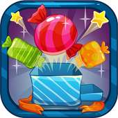 Sweet Candy game with rainbow magic world free:kid logo
