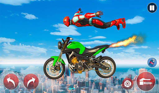 New Crazy Rope Spider Girl Bike Stunts Master 2021 screenshot 3