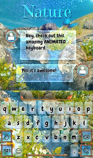 Nature Animated Keyboard   Live Wallpaper screenshot 3