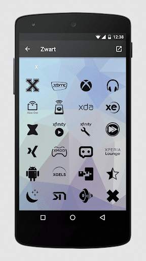 Zwart - Black Icon Pack screenshot 5