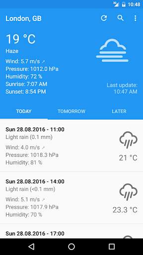 Forecastie - Weather app screenshot 1