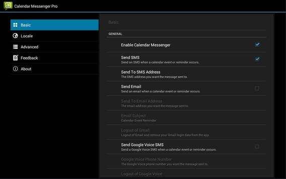 Calendar Messenger Lite screenshot 6