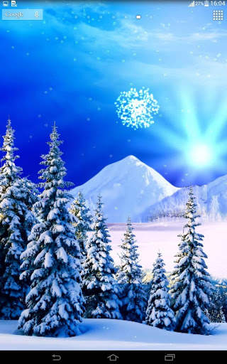 Snowfalling Live Wallpaper screenshot 1