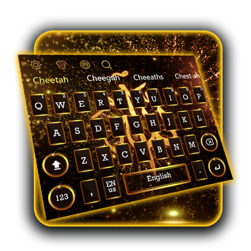 Gold Allah Keyboard أيقونة