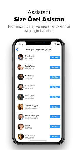 iAssistant Instagram için Takipçi Analizi screenshot 2