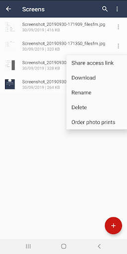 Files.fm cloud storage and backup screenshot 5