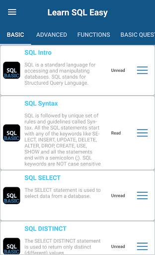 SQL Offline Tutorial & Interview Questions screenshot 1