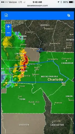 Tornado Tracker Weather Radar скриншот 3