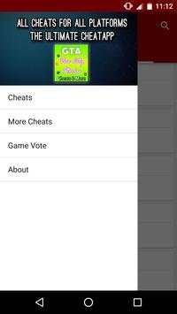 Cheats - GTA Vice City Stories 3 تصوير الشاشة