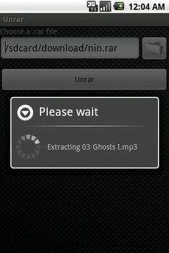 Unrar screenshot 2