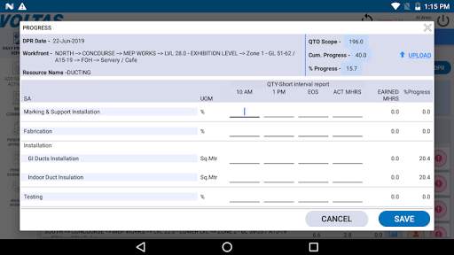 Voltas Foreman screenshot 2