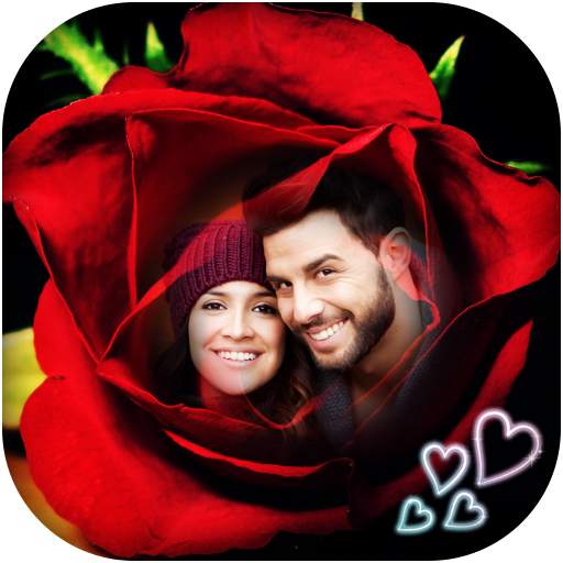 Red Rose Photo Frame - Rose Photo Effect 1.3