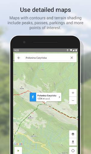 Hiking Map Poland screenshot 3