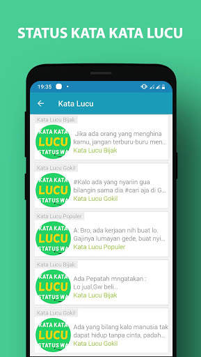 Kata Kata Lucu Status WA screenshot 2