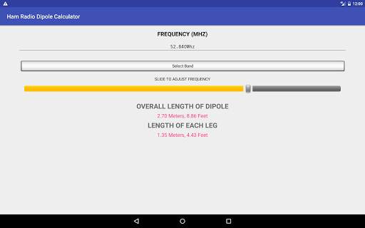 Ham Radio HF Dipole Calculator screenshot 6